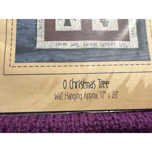 O christmas tree mini quilt wall hanging pattern - Picture 3 of 8